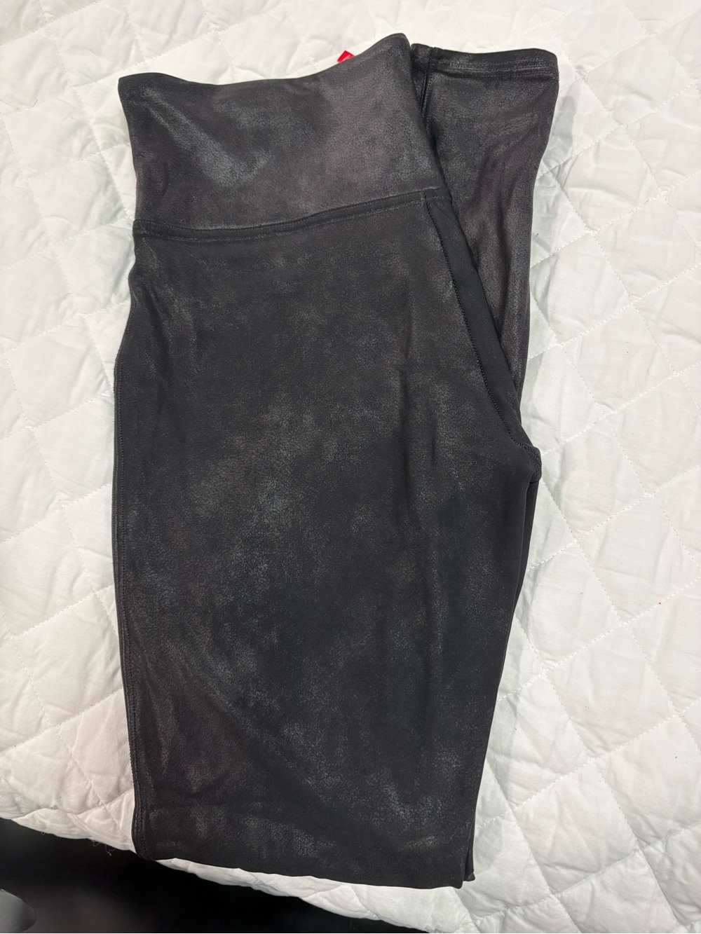 BUNDLE SPANX High-Rise Faux-Leather Jeggings